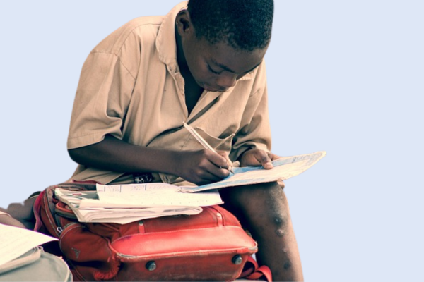 A child studying